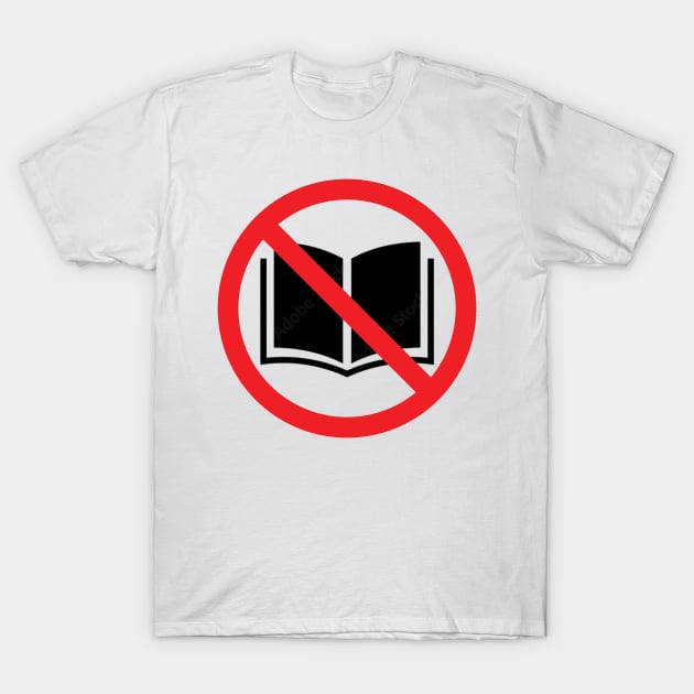 No Reading T-Shirt by hi ~ hello ~